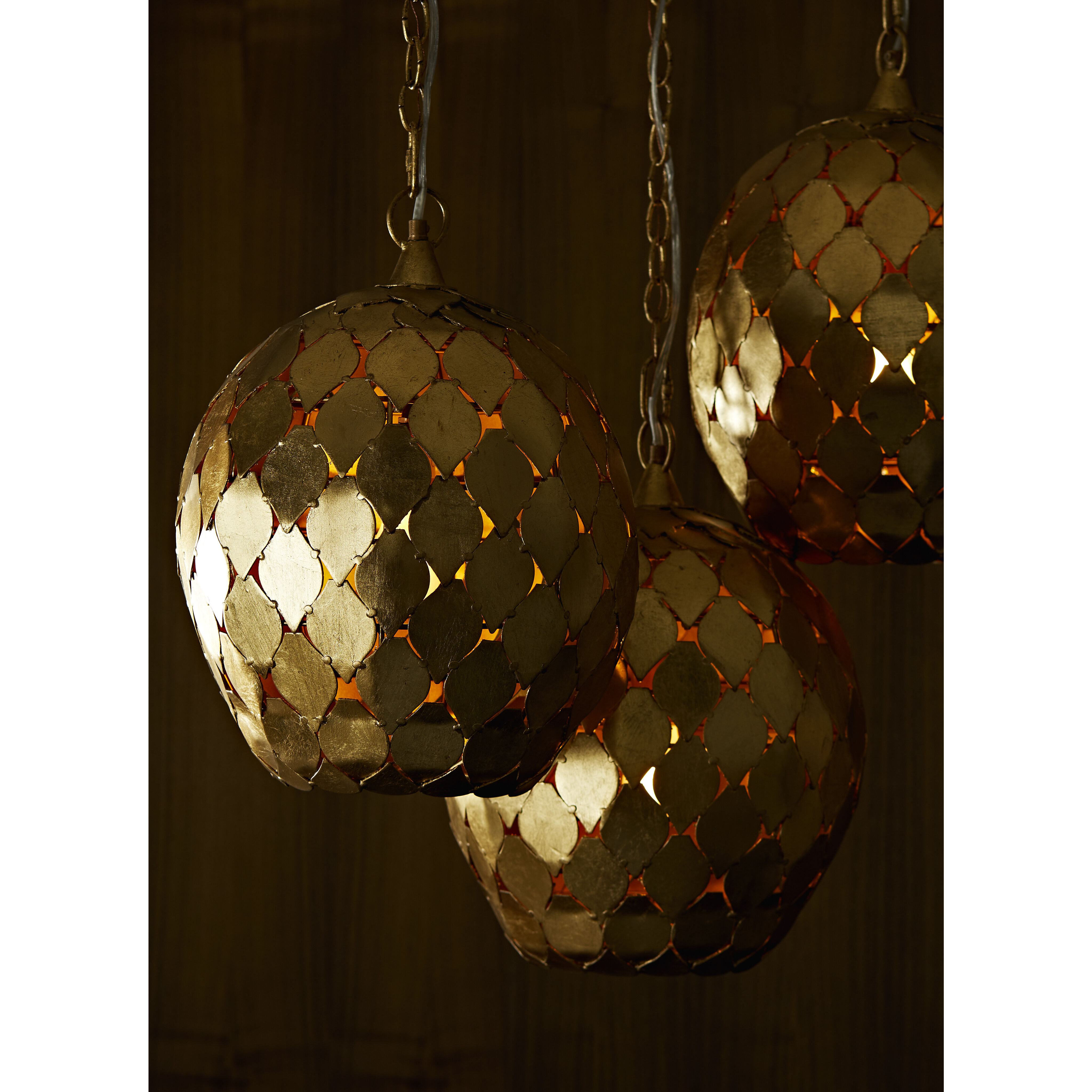 Osgood 1 Light 14 inch Gold Leaf Pendant Ceiling Light